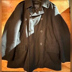 Nautica Men's Classic Black Pea Coat